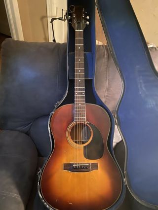 Vintage Gibson B - 25 Deluxe Acoustic Guitar Usa 6 - Digit Serial Number 633191