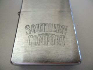 ZIPPO ENGRAVED SOUTHERN COMFORT LIGHTER BRUSHED CHROME 2004 K 04 GREAT CONDIT. 2