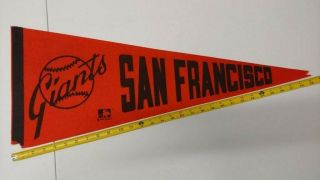 1960s San Francisco Giants Baseball Full Size Pennant 1969 Vintage Memorabilia