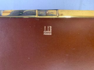 vintage Dunhill black leather cigarette case - made in France 2