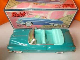 Vintage JAPAN Tin Friction 1950 Buick Open Convertible LARGE 1:18 SIZE 2