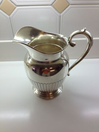 Sterling Silver Mid - Century Water Pitcher 24 Oz 4.  5 Pts By Manchester