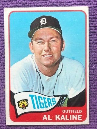 1965 Topps Detroit Tigers Al Kaline 130 Baseball Card - Hof Mr.  Tiger