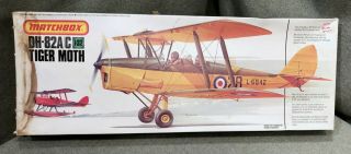 Vintage Matchbox 1:32 De Havilland Dh - 82a/c Tiger Moth Plastic Kit Pk - 505 Ww Ii