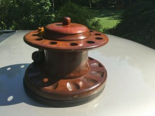 Vintage Pipe Stand - 12 pipe stand with rotating base and tobacco holder 3