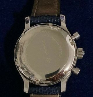 Vintage Hamilton Chrono - matic Automatic Watch Leather Strap 2