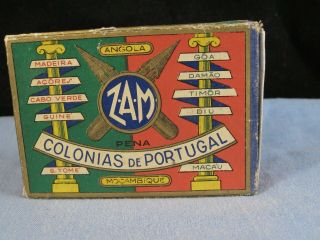 Antique Vintage Dip Pen Nibs Nib Box Plume Pluma Feder Colonias De Portugal 2101