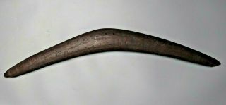 Old 19th C Antique Oceanic Australian Aboriginal Queensland Carved Boomerang Vf