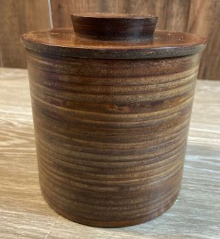 Vintage Pipe Tobacco Humidor Wood With Cork Lining