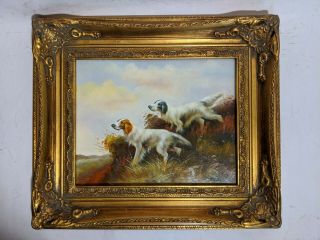8 - Ornate Framed,  Hand Painted,  Oil Paintings Dog,  Ship