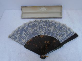 " Tiffany And Co.  " Hand Fan - With Box.