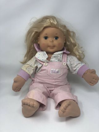 Vintage Playschool Hasbro “kid Sister”; Blonde Hair,  Dimples,  Blue Sleep Eyes