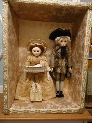 Antique Style Queen Anne Dolls Hand Carved By Janice May - My Set Of 3 Dolls.