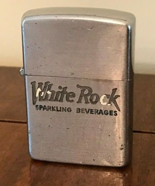 White Rock Beverages Zippo Lighter.  Pat.  2517191 Early 1950 