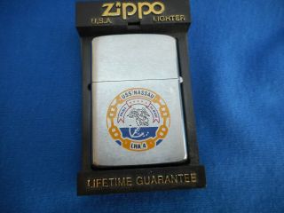 U.  S.  S.  Nassau Lha4 Zippo Lighter