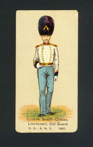 Lieutenant,  Old Guard N.  G.  S.  N.  Y.  1888 N224 Kinney Military Series - Vg - Ex
