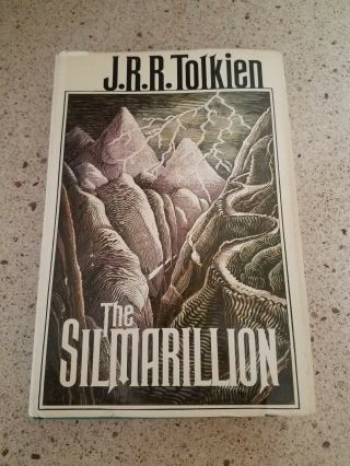 The Silmarillion By Jrr Tolkien First American Edition Hardcover Dj 1977 W/ Map