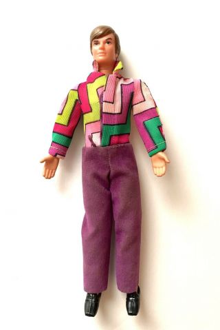 Vintage Topper Gary Clone Rock Flower Doug Doll W/ Jumpsuit & Shoes