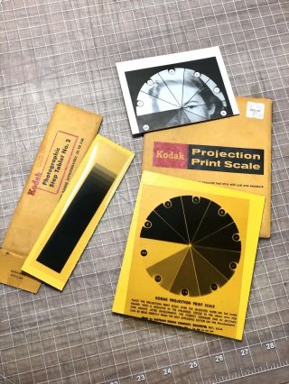 Vintage Kodak Projection Print Scale,  Photographic Step Tablet