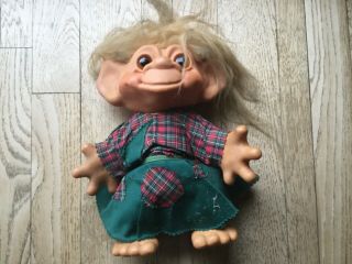 1964 DAM Things Establishment Troll Doll 10” Tall,  blonde hair 2