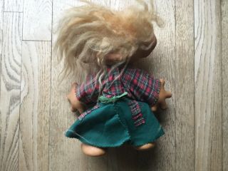 1964 DAM Things Establishment Troll Doll 10” Tall,  blonde hair 3