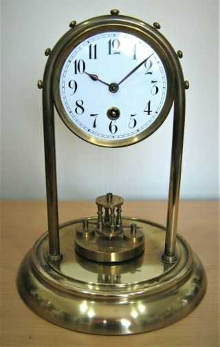 Vintage 400 Day Torsion Anniversary Clock By Unknown German Maker C192o - 30s