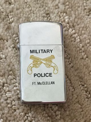 Zippo Military Police Lighter Ft.  Mcclellan