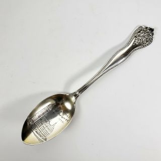 Vintage Milwaukee Wisconsin Souvenir Spoon Sterling Silver City Hall North Wind