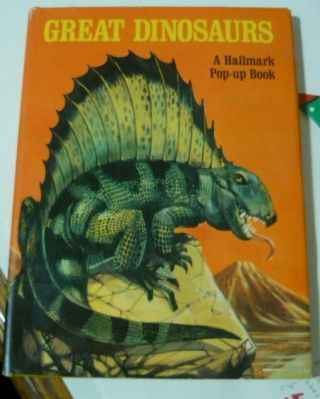 Great Dinosaurs - A Hallmark Pop - Up Book By Zobelein/anderson Vintage W/ Dj
