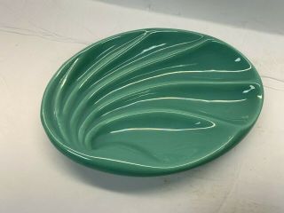 Vintage Retro Porcelain Ceramic Mid Century Green Soap Dish