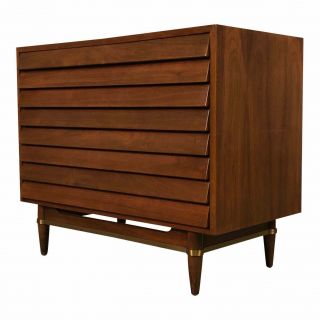 American Of Martinsville Dania Mid - Century Modern 3 - Drawer Chest / Dresser