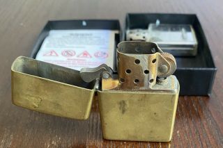 Vintage Plain Solid Brass Zippo Windproof Lighter Quality