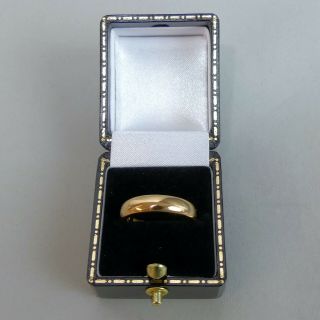Antique George V 22 Ct Gold Wedding Ring Size K 1/2 London 1920 - 10 Grams