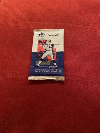 2000 Upper Deck Sp Authentic Factory Hobby Pack - Tom Brady Rc /1250.  ?