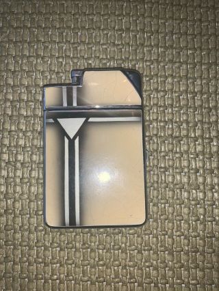 Vintage Art Deco Marathon Enamel Cigarette Case Lighter