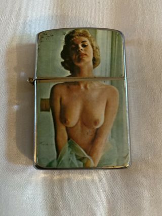 Vintage Smc Lighter Pin Up Girl Made In Japan