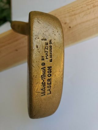 Vintage Velvet Touch By Matzie Beryllium Golf Putter Rh Grip 900770