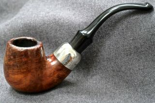 Well Smoked Peterson System 0 317 England Made 1/2 Bent Billiard.