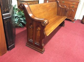 Antique Church Pews - Walnut And Ash - Refinished - Delivery Available
