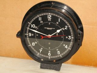 Chelsea U.  S.  Air Force Clock 8 1/2 In Circa 1954 12/24 Hr.  Dial Near