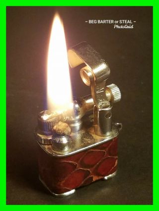 Unique Vintage Tiny Aladin Mini Lift Arm Cigarette Lighter Made Is Usa