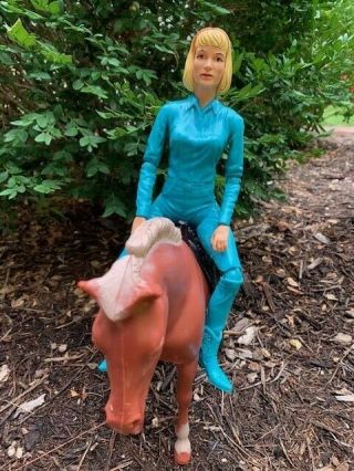Marx Vintage Jane West Action Figure with Horse from Johnny West Series 2