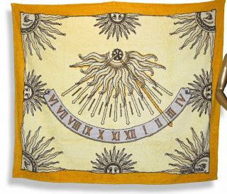 Hermes Vintage Pale Yellow Sundial Carpe Diem Cotton Terry Beach Towel 150 X 180