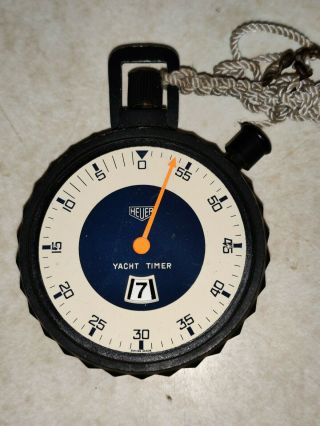 Very Rare 1973 Heuer Yacht Timer Ref.  542.  912 Stopwatch Stop Watch Tag