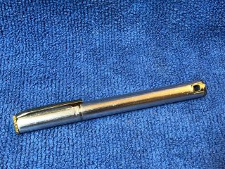 Vintage Colibri Metal Silver Tone Cigarette Lighter Pen Style Clip Art Deco