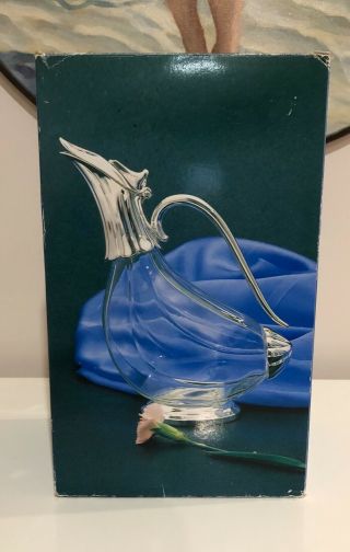 Vintage Duck Shaped Silver Plated Glass Wine Decanter