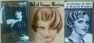 3 Books On Vintage Art Deco Hairstyling From 1920s & 1930s