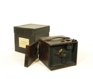 1888 Scovill Waterbury Detective Camera In Pasteboard Box Exceptional