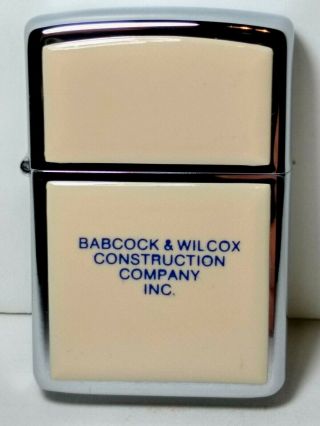 Vintage Zippo Lighter 1986 Babcock & Wilcox Construction Company Inc.  Nos