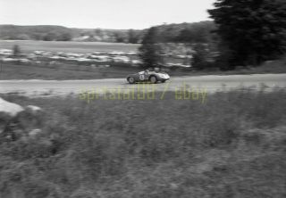 Dean Causey 4 Porsche 718 Rsk - 1959 Road America Elkhart - Vtg Race Negative